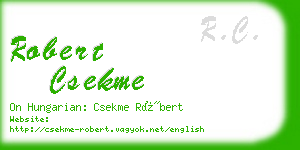 robert csekme business card